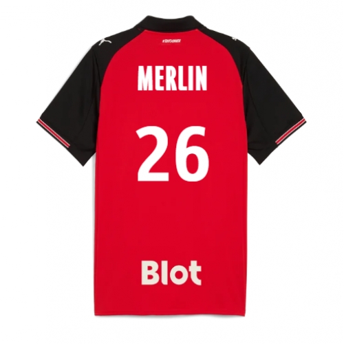 Billige Fotballdrakt Stade Rennais Quentin Merlin #26 Replika Hjemmedrakt 2025-26 Kortermet Billige Fotballdrakt Stade Rennais Quentin Merlin #26 Replika Hjemmedrakt 2025-26 Kortermet